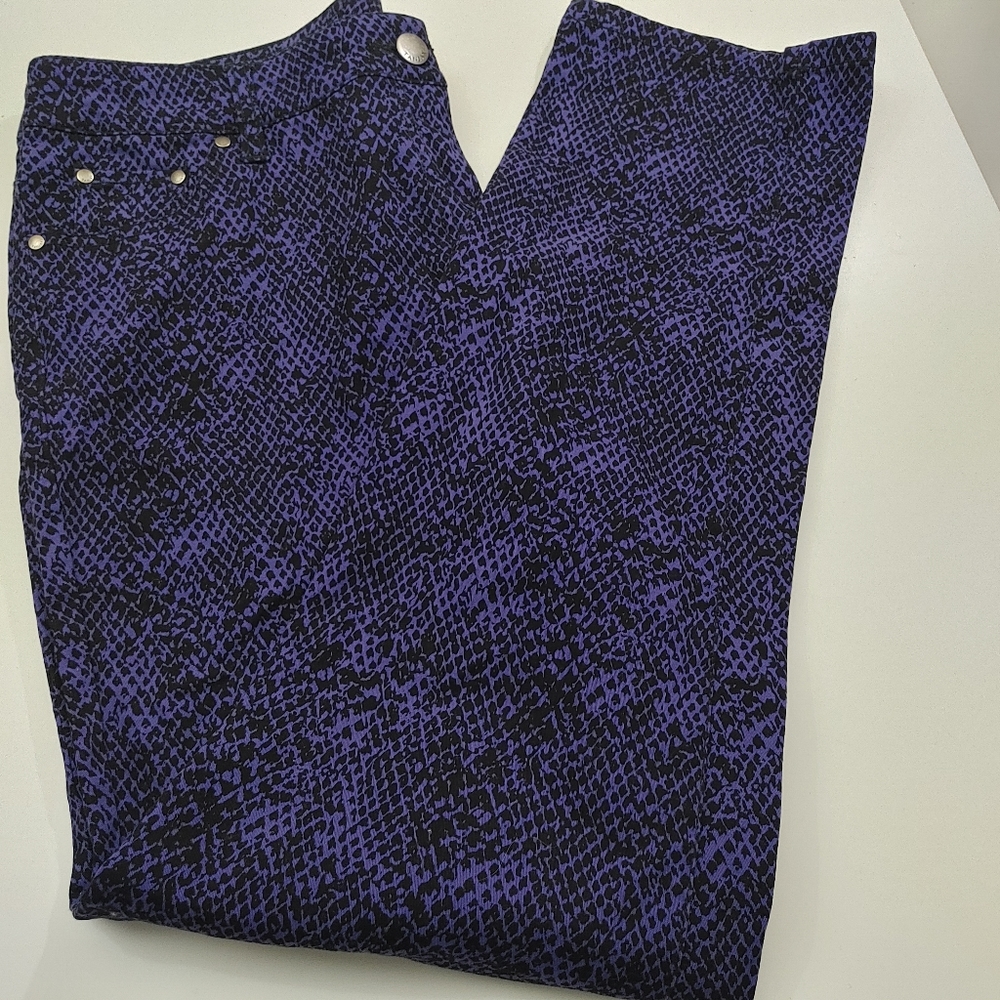 TanJay Purple and Black Pants Size 12